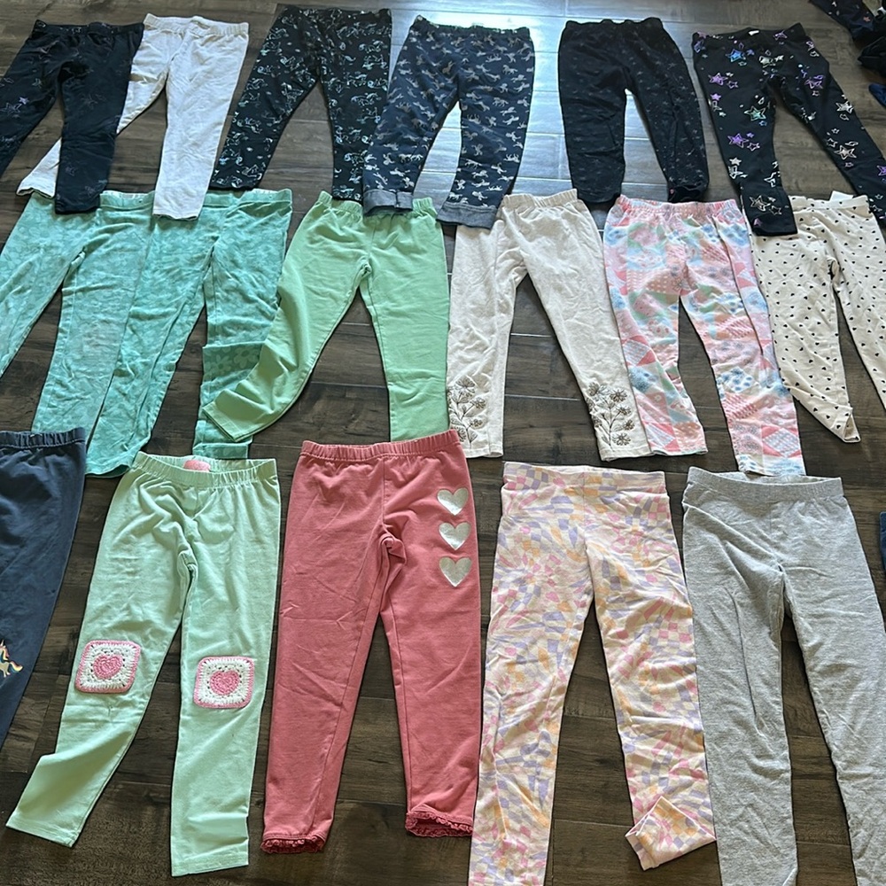 Girl leggings Bundle size 6